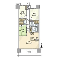 ルネ新白岡駅前の物件間取画像